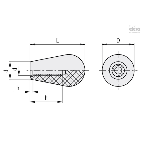 Tapered Handles, I.147/50-M10